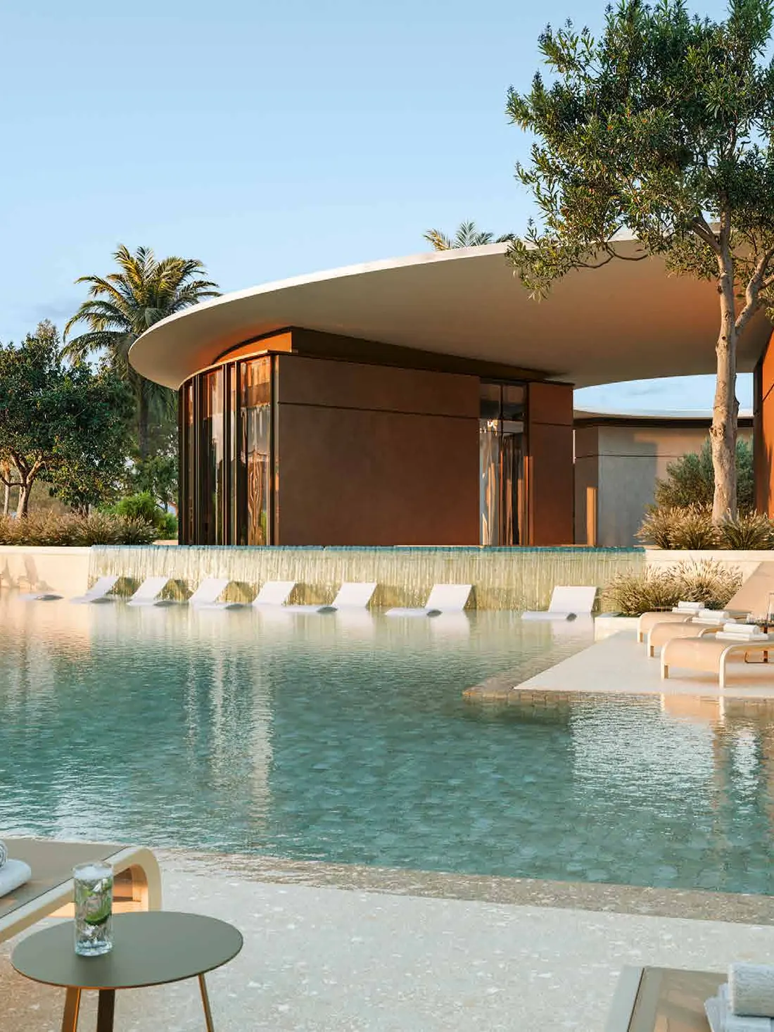 Pools and water features at Fay Valley